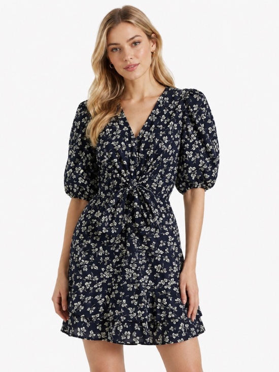 Lauren Ralph Lauren Dresses & Skirts - Lauren Ralph Lauren. 80s Puff Sleeve Floral Cotton Voile Dress.